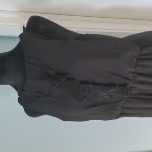 Maurices black dress XS ruffles lined